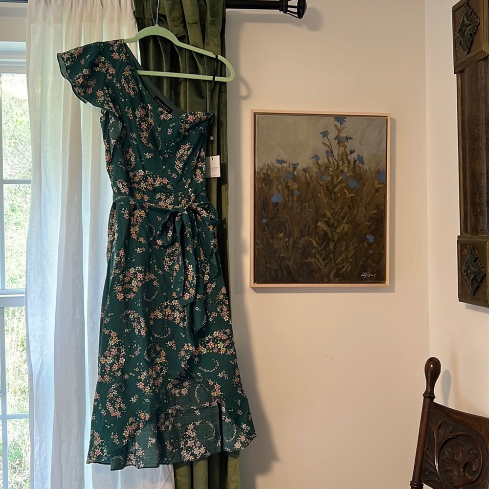 NWT Laundry by Shelli Segal One Shoulder Floral Sundress